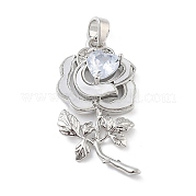 Латунные микро проложить кубического циркония подвески KK-F877-21P