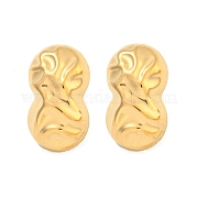 Серьги-гвоздики из нержавеющей стали 304 в форме арахиса EJEW-L290-032G