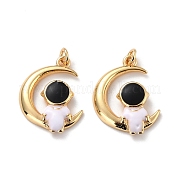 Кулоны из экологически чистой латуни с эмалью KK-D066-13G-RS