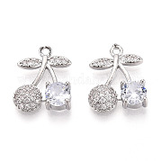 Латунные микро проложить кубического циркония подвески KK-T074-71P-01