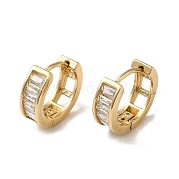 Серьги-кольца из латуни с микропаве из кубического циркония EJEW-L271-20KCG-02