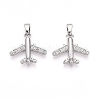 Ottone micro spianare pendenti zirconi&nbsp;KK-T070-82P