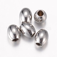 50pcs 5 Sizes 304 Stainless Steel Beads 4/5/6/7/8mm Grooved Column Loose  Beads Metal Spacer Beads 