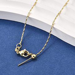 1 mm große verstellbare Schieberketten aus Messing mit Boston-Gliederkette, Bleifrei und cadmium frei, langlebig plattiert, Gestell, echtes 18k vergoldet, 17.64 Zoll (44.8 cm)