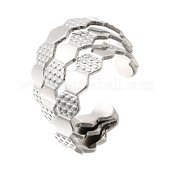 Anneaux ouverts de manchette en laiton&nbsp;RJEW-F215-04P