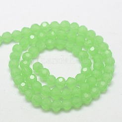 Chapelets de perles en verre imitation jade&nbsp;EGLA-J042-4mm-28