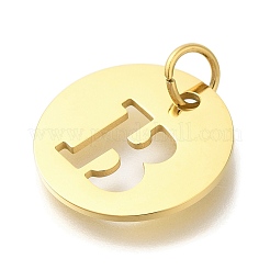 Placcatura ionica (ip) ciondoli in acciaio inossidabile 304&nbsp;STAS-M074-01G-B