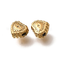 Cuentas espaciadoras de acero inoxidable 304 para el día de San Valentín&nbsp;STAS-L315-075G-04