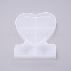 Herz Fotorahmen Silikonformen&nbsp;DIY-WH0176-43B