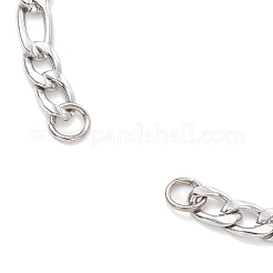 3 stücke 3 arten 304 edelstahl kette armband machen&nbsp;AJEW-JB01411
