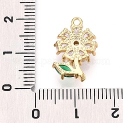 Pendentifs avec zircon cubiques à micro-pavés en laiton&nbsp;KK-N261-21B-G