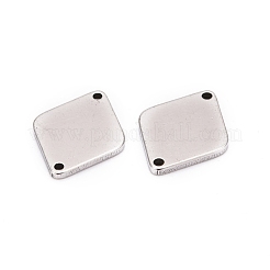 Superficie liscia anti-ossidazione in acciaio inox romboidale stampaggio tag vuoto maglie connettori&nbsp;STAS-R064-72