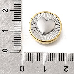 Zweifarbige Messingperlen&nbsp;KK-D255-02GP-02