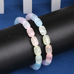 Stretch-Armbänder aus gefärbten natürlichen Selenitsäulenperlen für Frauen&nbsp;BJEW-I312-05F