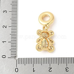 Messing mikro pflastern kubik zirkonia europäisch baumeln charme&nbsp;ZIRC-I071-26G