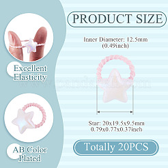 10 accessoire pour cheveux en plastique pour fille&nbsp;OHAR-TAC0011-001B