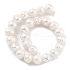 Fili di perle di perle d'acqua dolce coltivate naturali&nbsp;PEAR-C003-09C