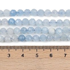 Natürliche Aquamarin Perlen Stränge&nbsp;G-L625-C02-5mm