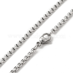 Collar colgante de serpiente de aleación con cadenas de caja de acero inoxidable&nbsp;NJEW-K245-009