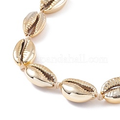 Collana di perline di conchiglia di ciprea naturale&nbsp;NJEW-JN03745-02