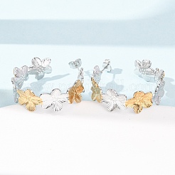 Boucles d'oreilles à tige en acier inoxydable 304 pour femmes&nbsp;SA-CBA4160-25GP