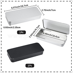 2 x Schmuckschatulle aus Weißblech mit Schiebedeckel&nbsp;CON-SP0001-22A-01