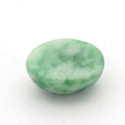 Cabochon ovali con diaspro verde naturale spot&nbsp;G-A136-C06-8x10mm