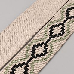 Ruban croisé en polyester jacquard&nbsp;DIY-WH0362-23A
