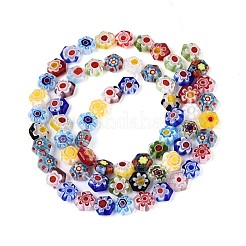 Handgemachte Millefiori Bunte Malerei Perlen Stränge&nbsp;LAMP-T022-13A
