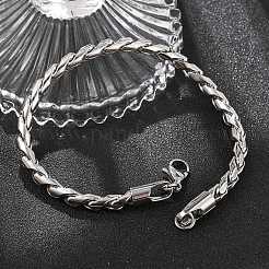Bracelets à chaîne en acier inoxydable 304 pour hommes et femmes&nbsp;BJEW-Q038-04P