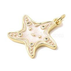 Pendentifs en laiton zircon cubique transparent&nbsp;KK-Z160-18G-02