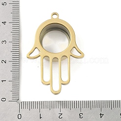Placcatura ionica (ip) 304 ciondolo medaglione in acciaio inossidabile&nbsp;STAS-S132-11G-02