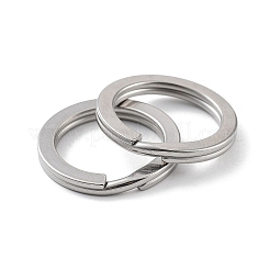 Porte-clés fendus en acier inoxydable 304 anti-ternissement&nbsp;STAS-Q314-01C-P
