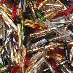 Gefärbte Farben Glas Twist Signalhornperlen&nbsp;GLAA-XCP0012-05