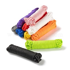 100m 10 Farben 7 Innenkerne Polyester- & Elasthan-Kordelseile&nbsp;RCP-LS0001-01C