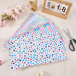 7 Stück 1 Beutel gemischt gemusterter Kunstlederstoff&nbsp;DIY-CL0001-75