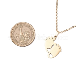Collier pendentif en acier inoxydable 304 pour la fête des mères&nbsp;NJEW-TA00194-03