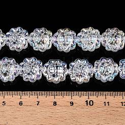 Transparent galvanisieren Glasperlen Stränge&nbsp;EGLA-N012-16