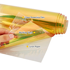 Transparente PVC-Vinylplatten&nbsp;DIY-WH0163-09B-04