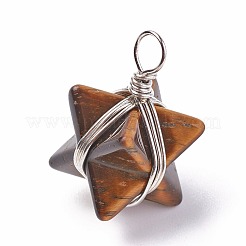Pendentifs en pierre naturelle & synthétique mixte&nbsp;G-I220-C
