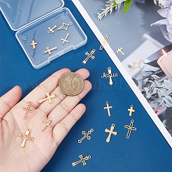 20 pendentif en acier inoxydable 304 plaqué sous vide PVD de 10 styles&nbsp;STAS-UN0042-24
