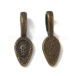Tibetischen Stil Legierung Kleber-auf Flachkissen Bügel&nbsp;TIBEP-Q064-183AB-NR