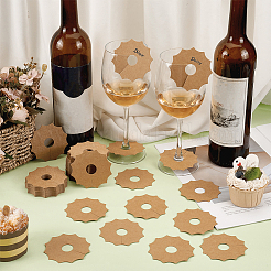 Weinglasanhänger aus Kraftpapier&nbsp;DIY-WH0888-147