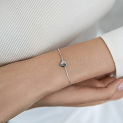 S925 Silber vergoldet Herz Schmuck Set Armband Halskette Mode elegant Alltagskleidung&nbsp;OM0839-3