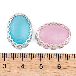 Ovale cucito su strass&nbsp;GLAA-K069-05B-S