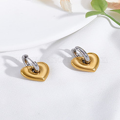 1 orecchini a cerchio in acciaio inossidabile 304&nbsp;EJEW-LP0008-031