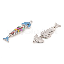 Crémaillère placage pendentifs en émail d'alliage&nbsp;FIND-A040-02P