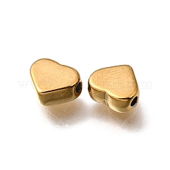 Cuentas espaciadoras de acero inoxidable 304 para el día de San Valentín&nbsp;STAS-L315-075G-06