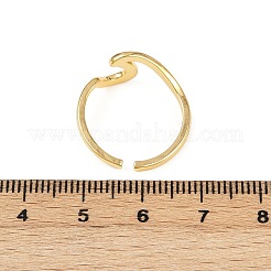 Verstellbare Manschettenringe aus Messing für Damen&nbsp;RJEW-B132-03G