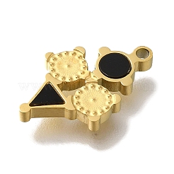 Ionenplattierung (IP) 304 Edelstahl manuelle Polieranhänger&nbsp;STAS-M059-02G-01